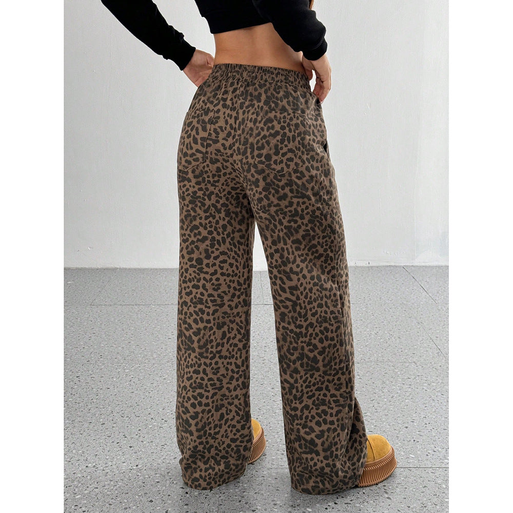 Printed Wide-Leg Pants