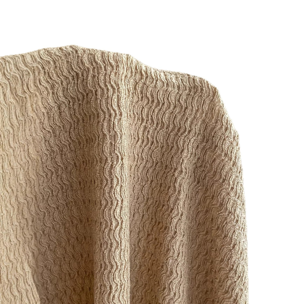 Fringed Cowl-Neck Halter Top