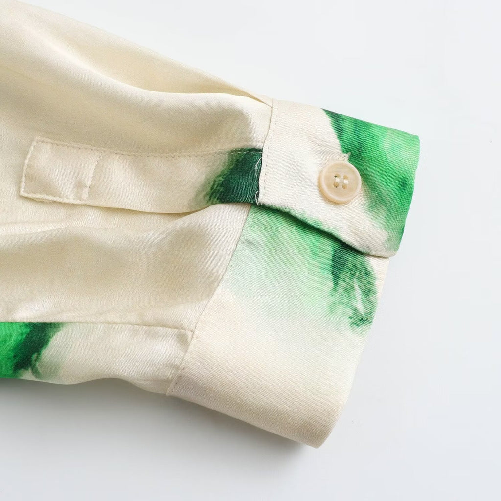 Ink-Print Shirt & Pants — Separates or Set