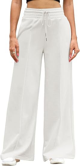 Drawstring Wide-Leg Lounge Pants