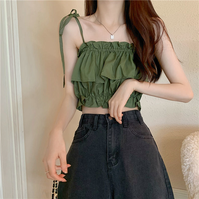 Ruffled Cami Top
