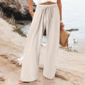 Drawstring Wide-Leg Pants