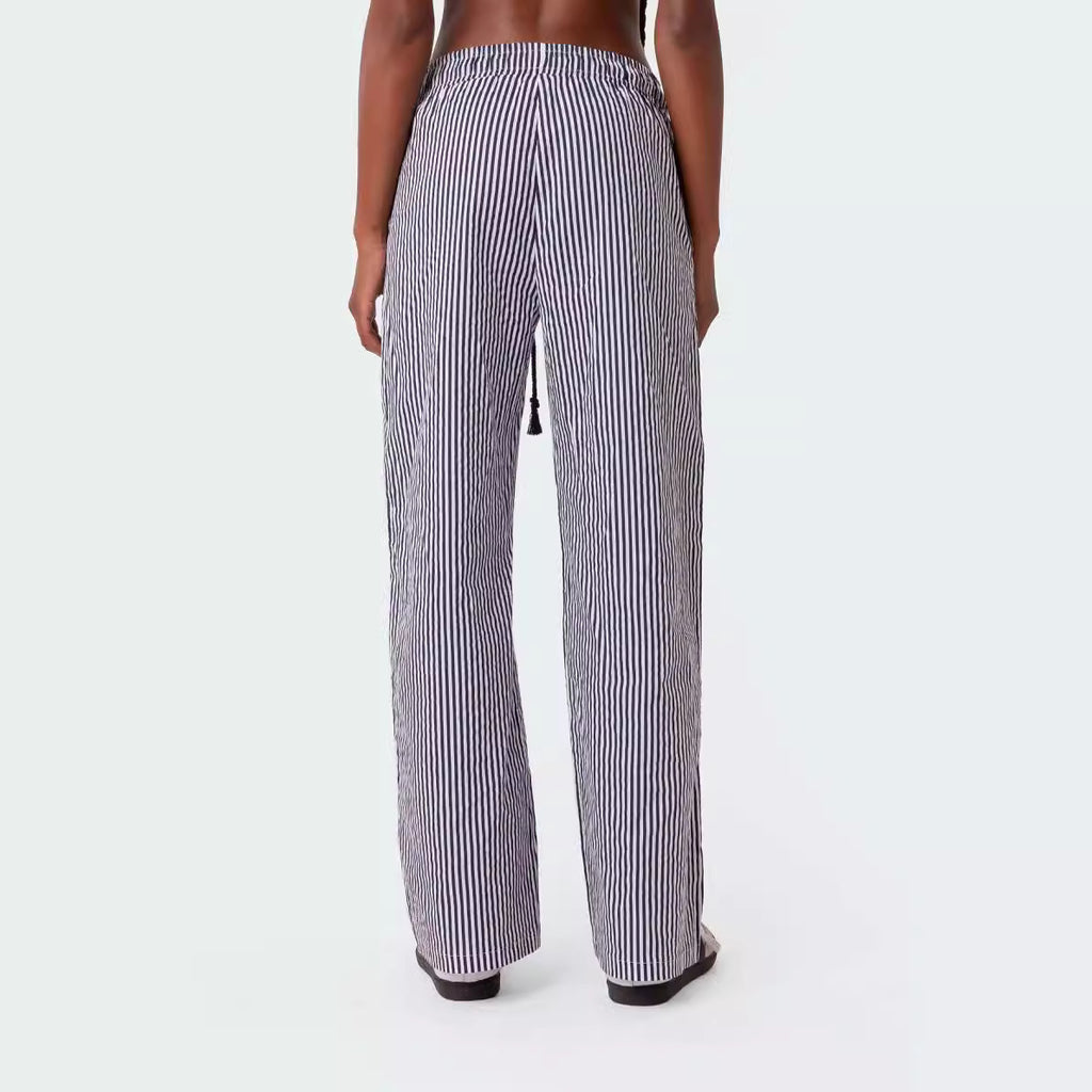 Striped Drawstring Pants