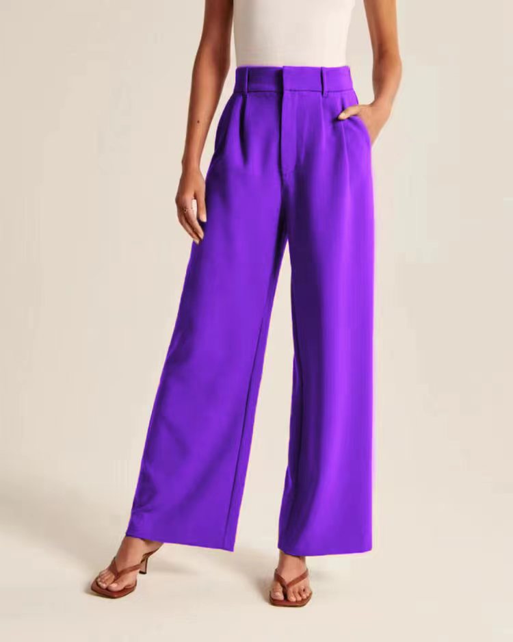 Pleated Wide-Leg Pants