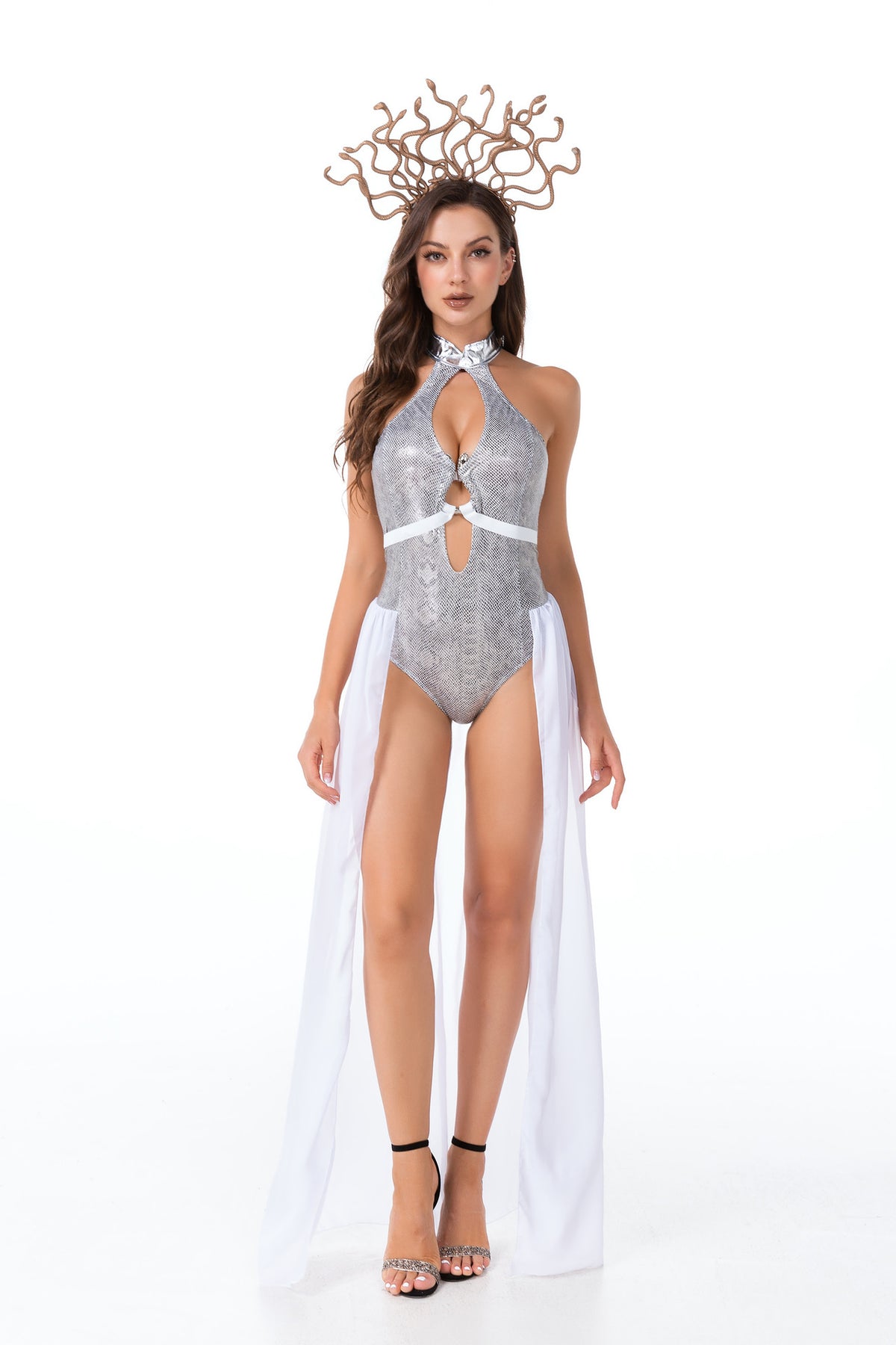 Gorgon Bodysuit & Headpiece Costume Set