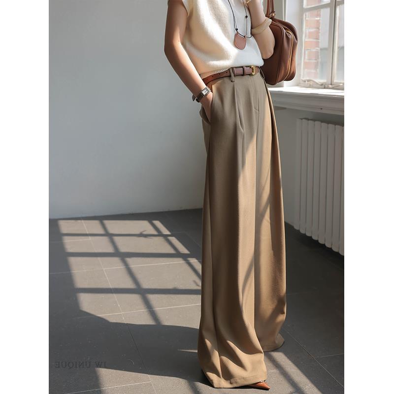 High-Waisted Flowing Trousers