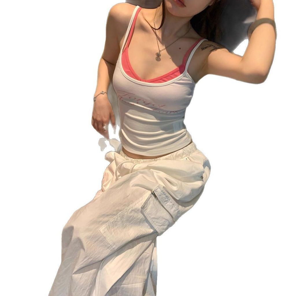 Layered-Look Contrast Cami