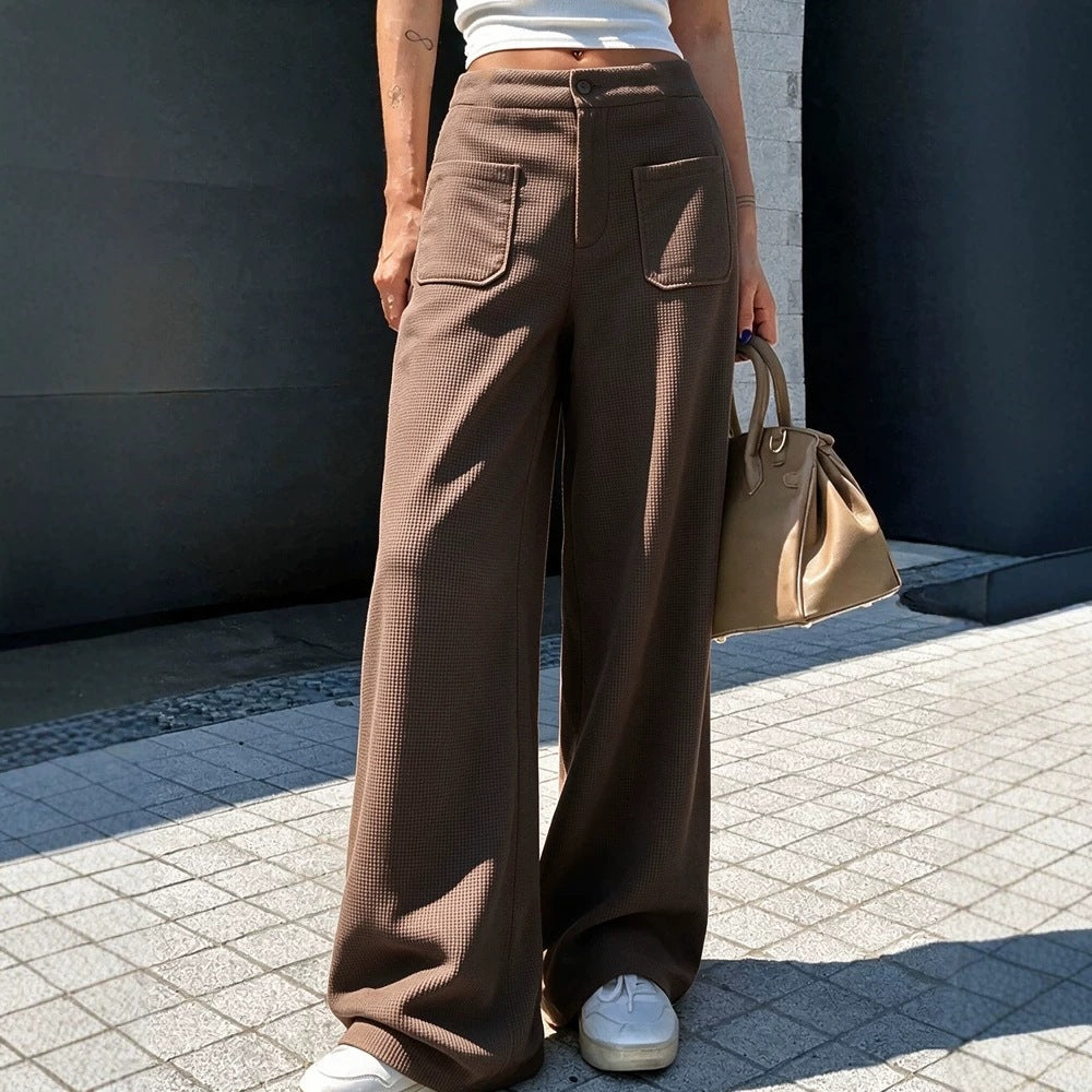 Patch-Pocket Wide-Leg Pants