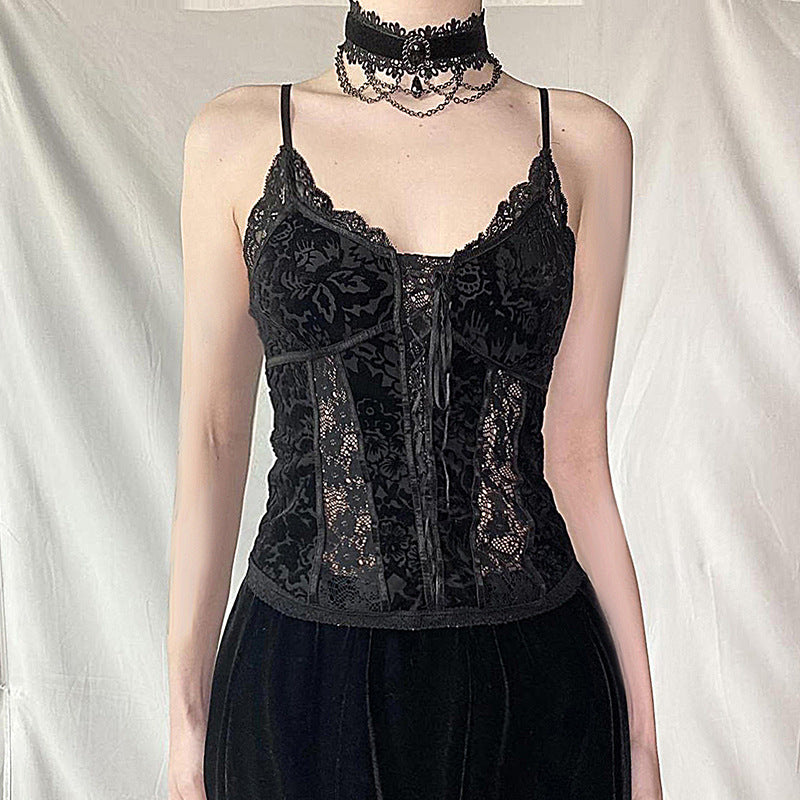 Gothic Lace Corset Cami