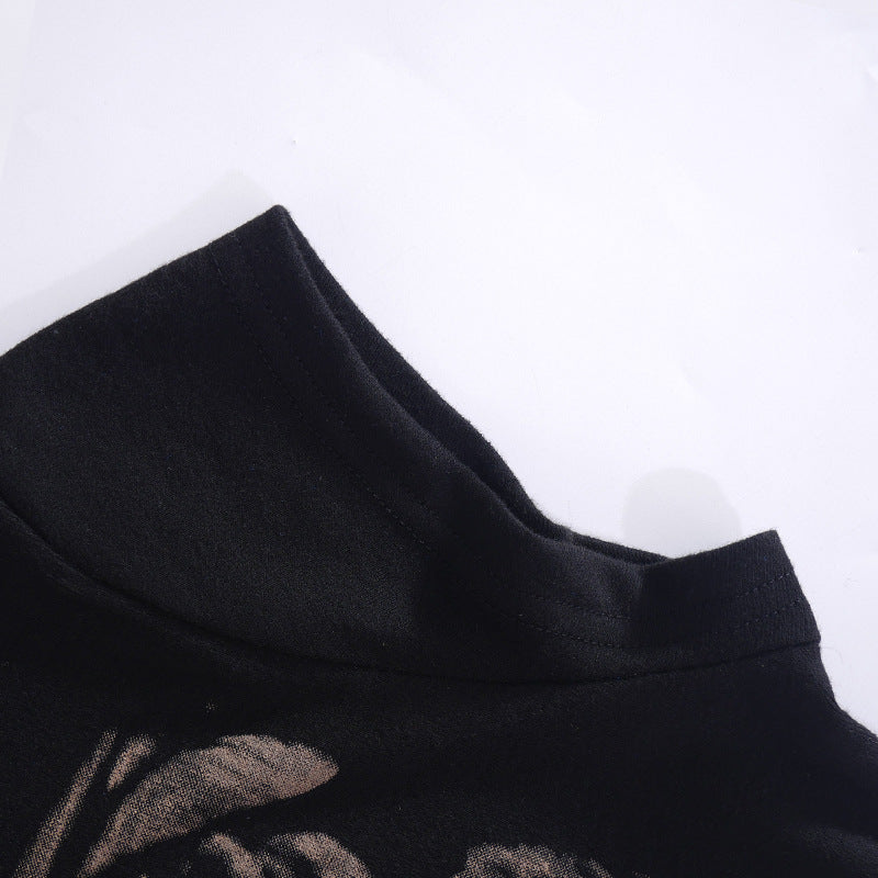 Ribcage-Print Crop T-Shirt