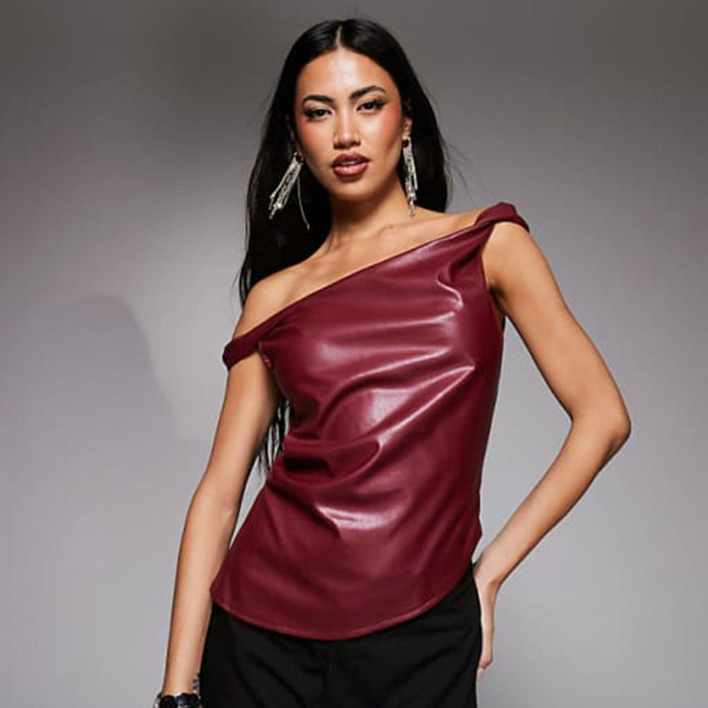 Asymmetric Sleeveless Top