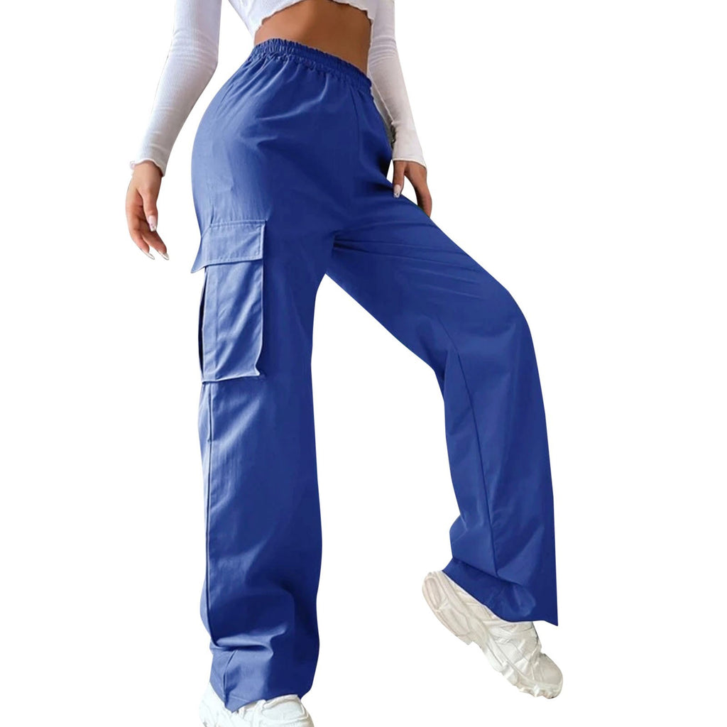 Elastic-Waist Wide-Leg Pants