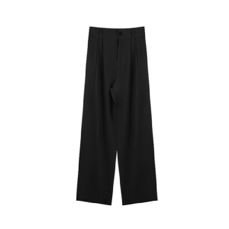 Pleated Wide-Leg Trousers