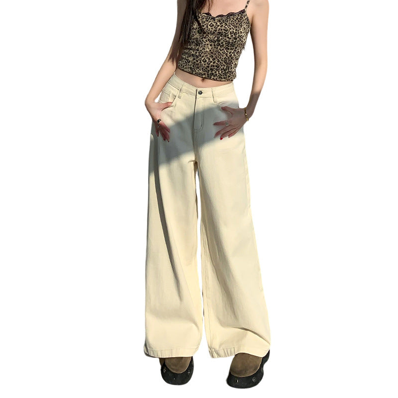 High-Waisted Straight-Leg Pants