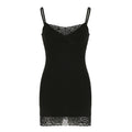 Lace-Trim Cami Mini Dress