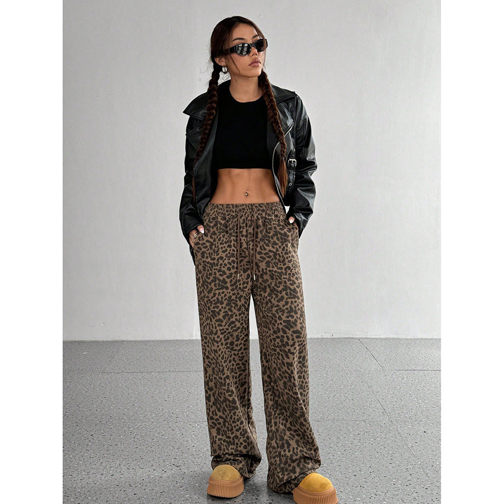 Printed Wide-Leg Pants