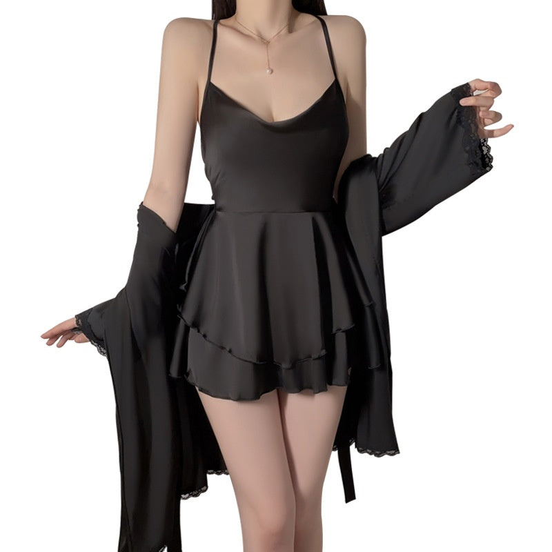 Ruffle Nightdress & Robe — Separates