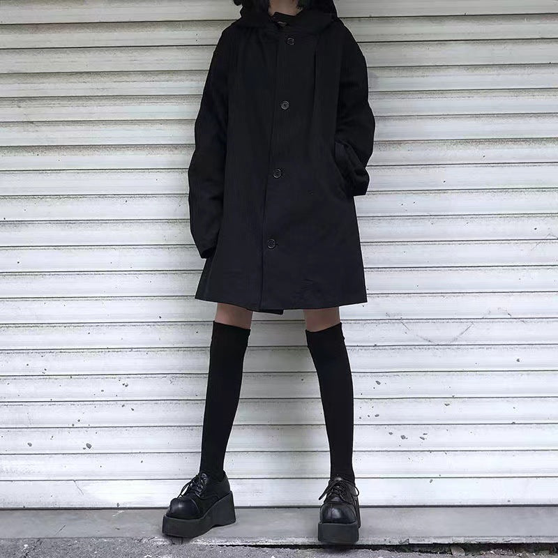 Relaxed Hooded Coat