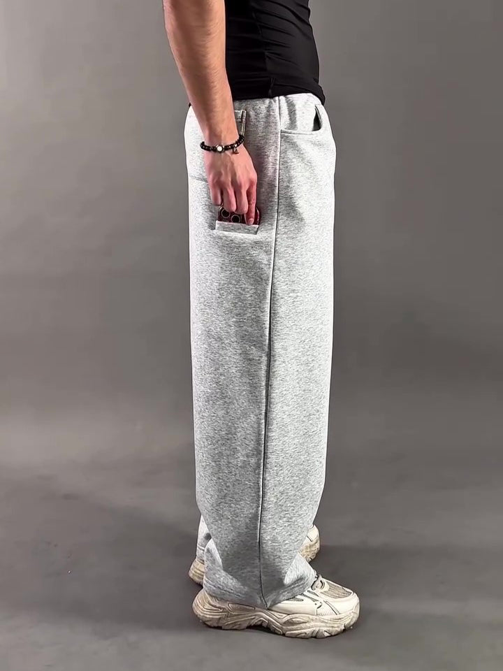 Sculpted Wide-Leg Sweatpants