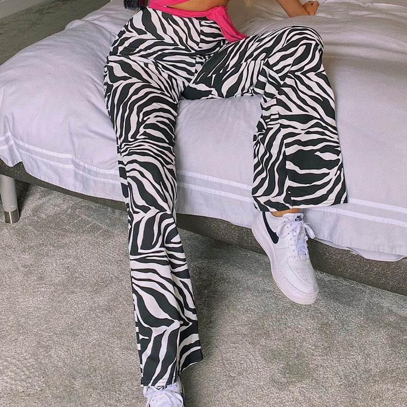 Printed Flare Pants