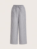 Pinstripe Pull-On Pants