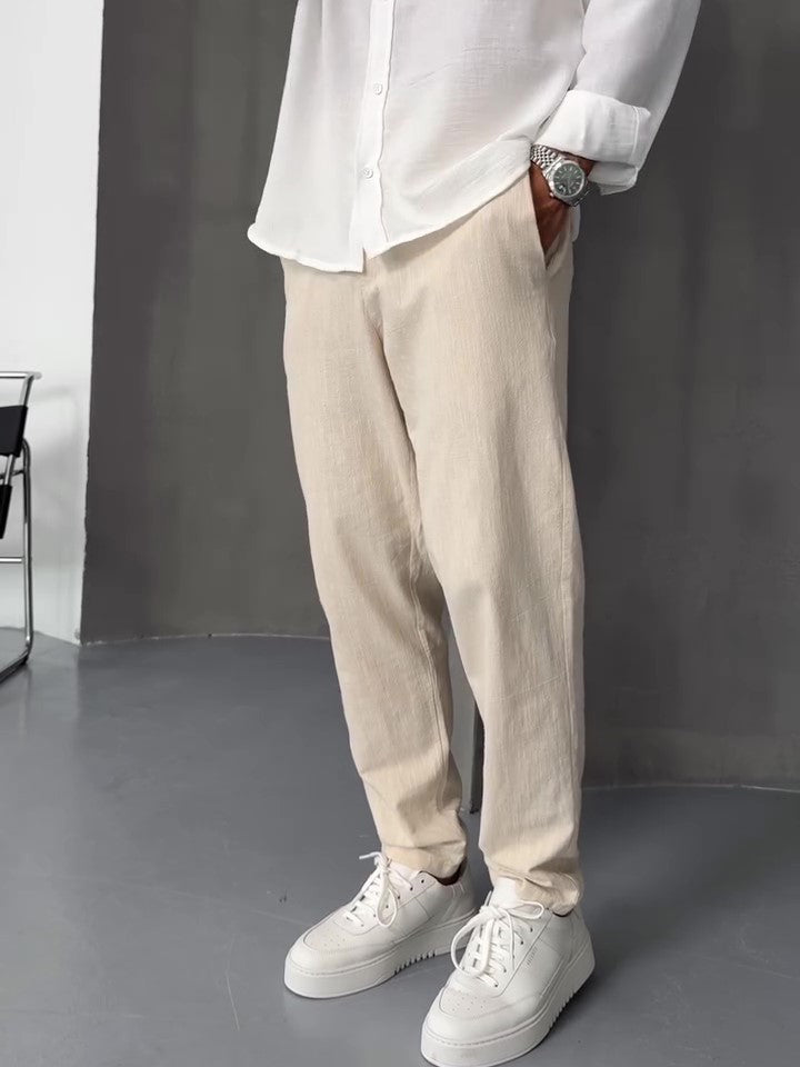 Straight-Leg Trousers
