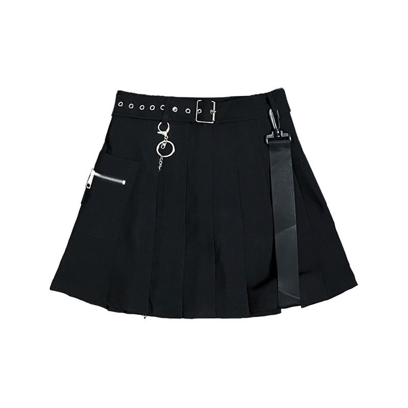 Pleated Mini Skirt