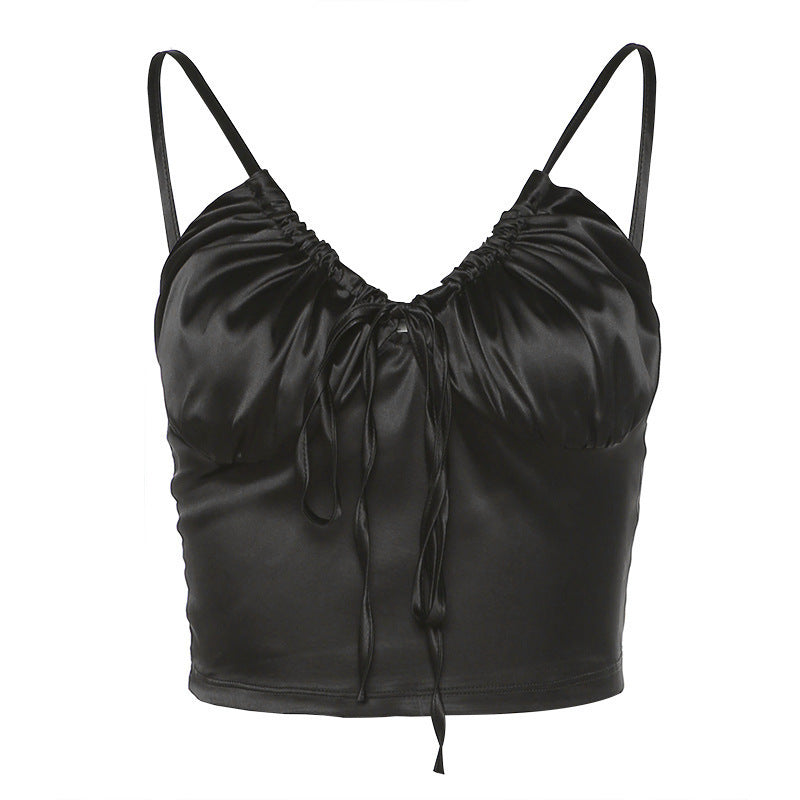 Ruffle-Trim Corset Cami