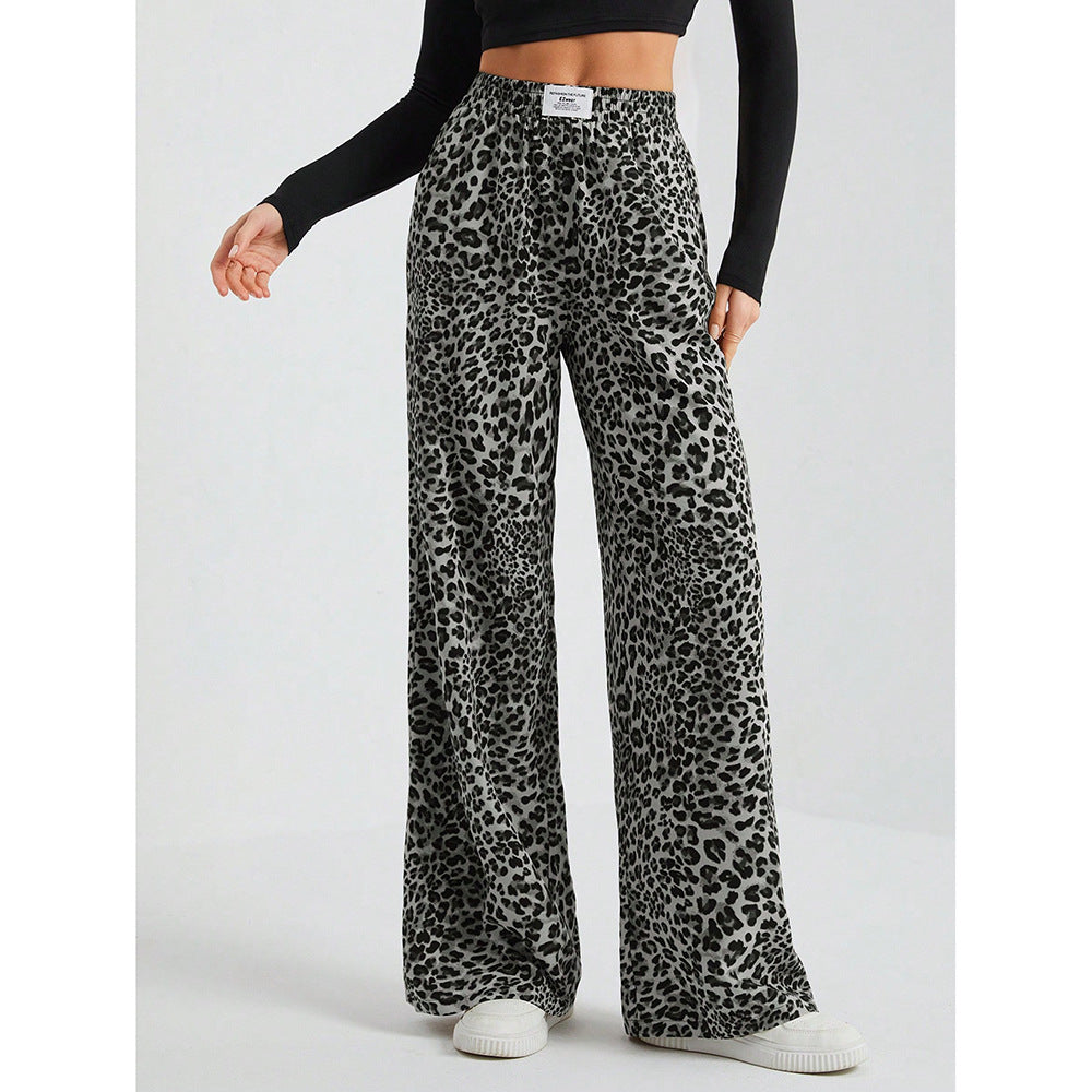Printed Wide-Leg Pants
